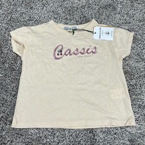 NWT EMILE & IDA Cream Grape Cassis Graphic Tee 4 Years